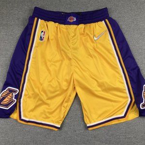 Men Fashion Sport Short Los Angeles Lakers Shorts Yellow